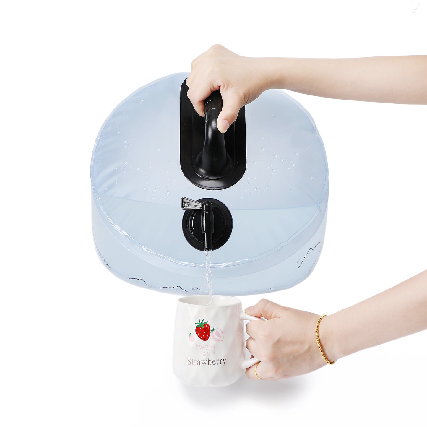 13L Camping Portable Water Bag Outdoor Hiking Travel Emergency Car Water Storage Equipment Home Living Water Tanks Foldable Water Container