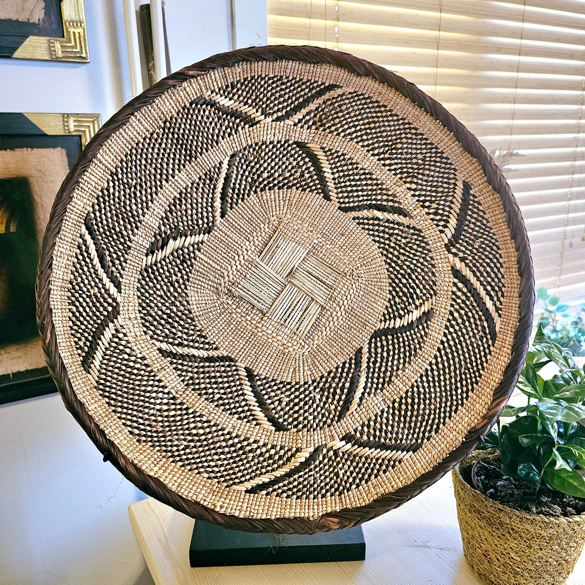 Handmade Wall Baskets | African Zimbabwe Baskets | Boho Wall Decor | E45.-6