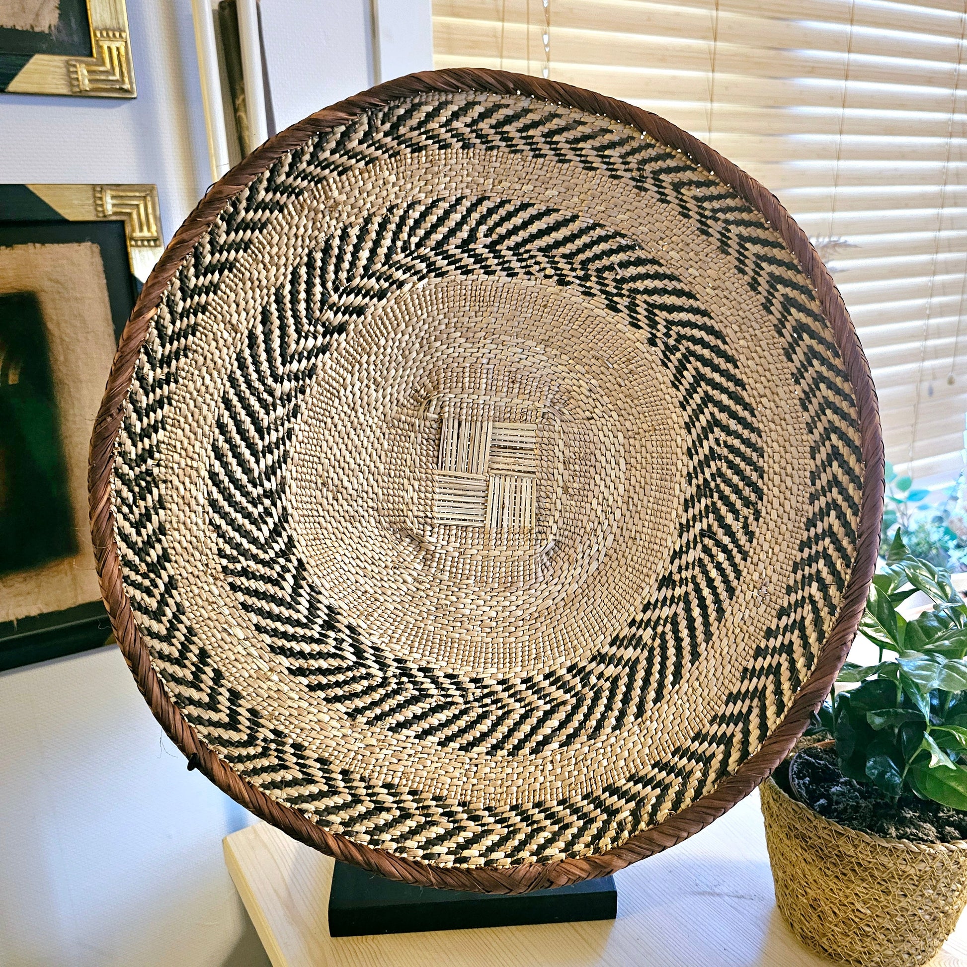 Handmade Wall Baskets | African Zimbabwe Baskets | Boho Wall Decor | E45.-7