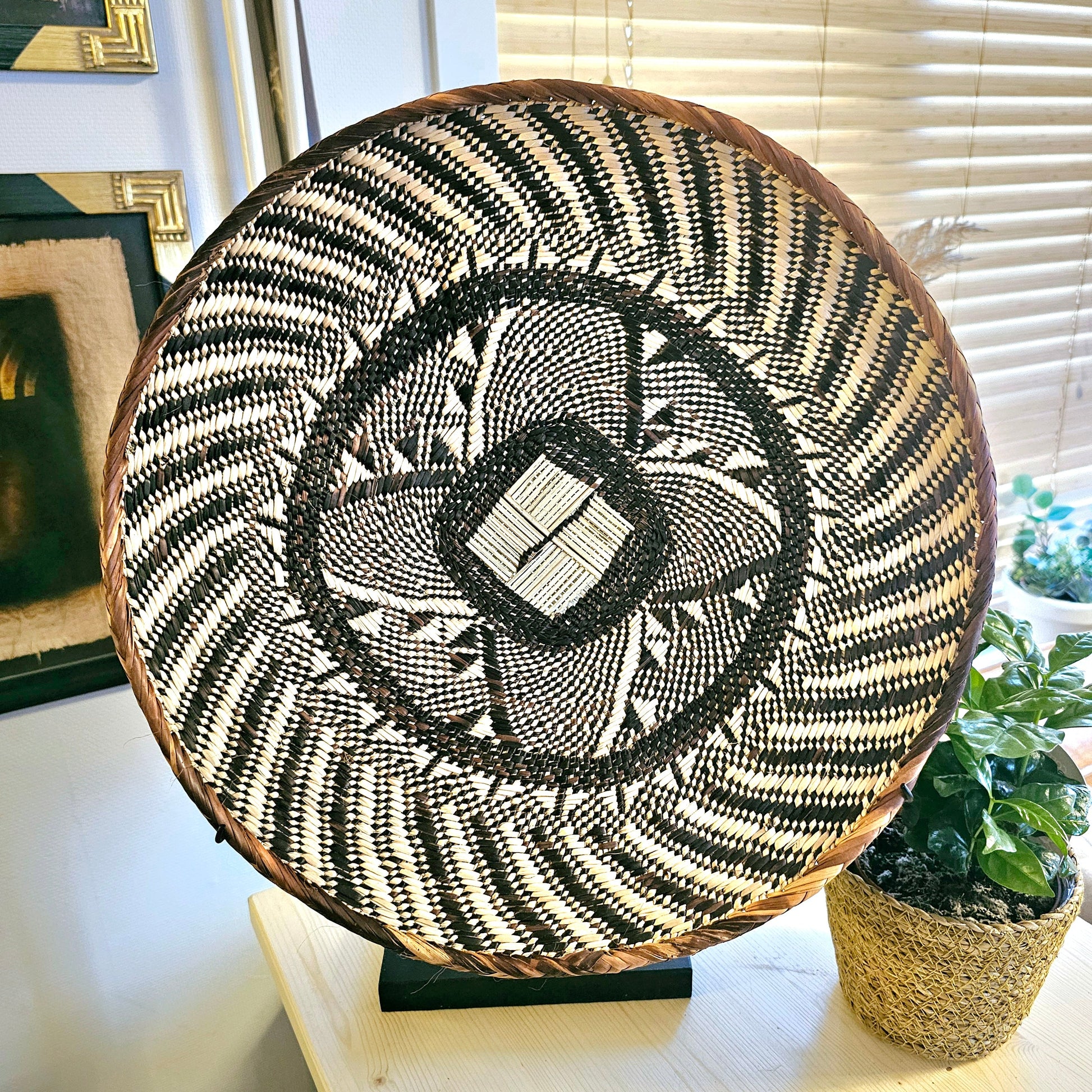 Handmade Wall Baskets | African Zimbabwe Baskets | Boho Wall Decor | E45.-8