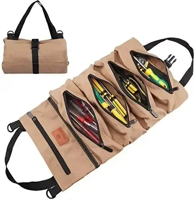 Multi-Purpose Tool Bag High Quality Professional Multi Pocket Hardware Tools Pouch Roll up Portable Small Tools Organizer Bag