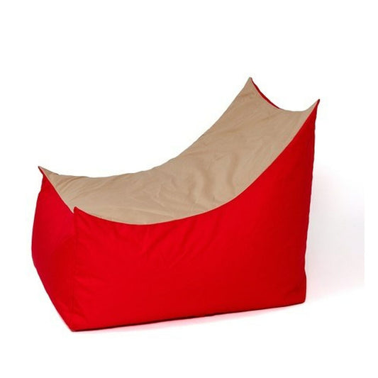 Pouffe GO GIFT Red Beige Oxford tejido antidesgarros-0