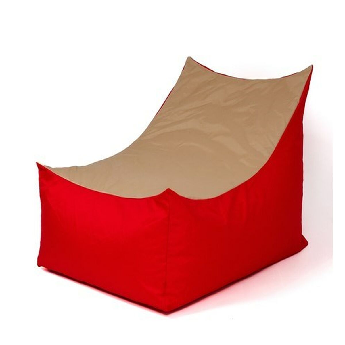 Pouffe GO GIFT Red Beige Oxford tejido antidesgarros-2