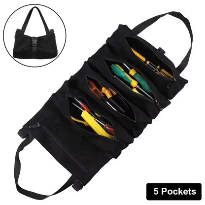 Multi-Purpose Tool Bag High Quality Professional Multi Pocket Hardware Tools Pouch Roll up Portable Small Tools Organizer Bag