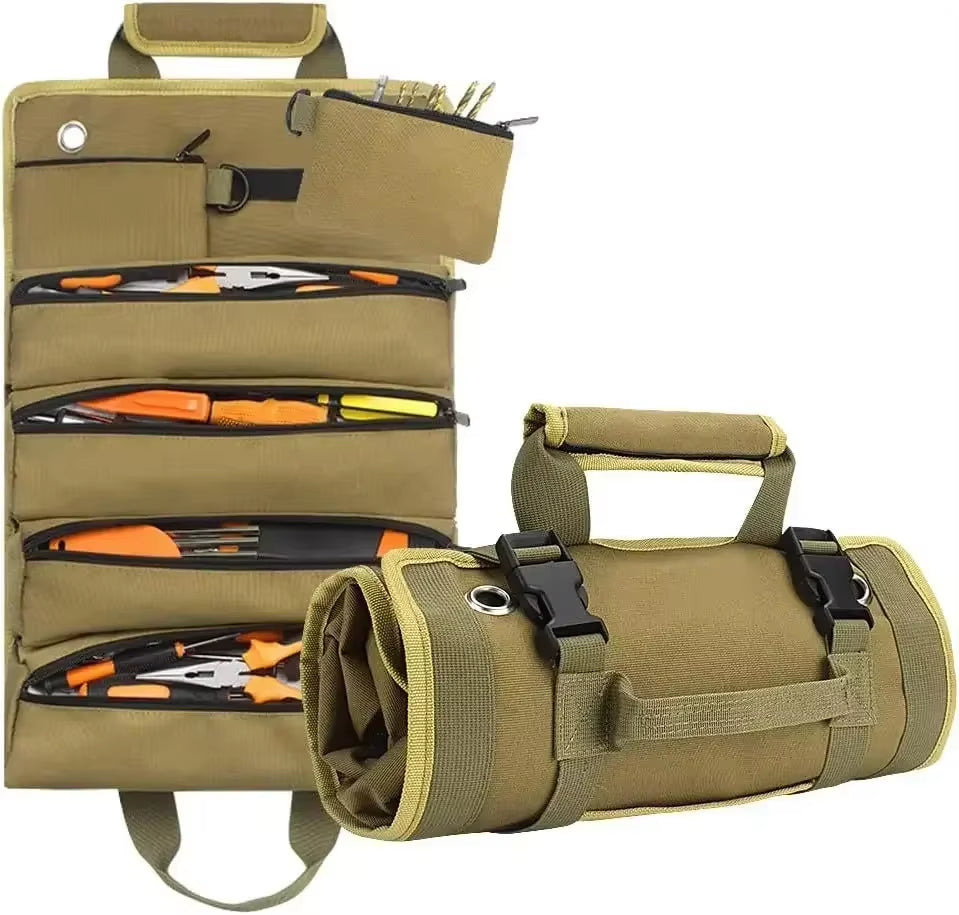 Multi-Purpose Tool Bag High Quality Professional Multi Pocket Hardware Tools Pouch Roll up Portable Small Tools Organizer Bag