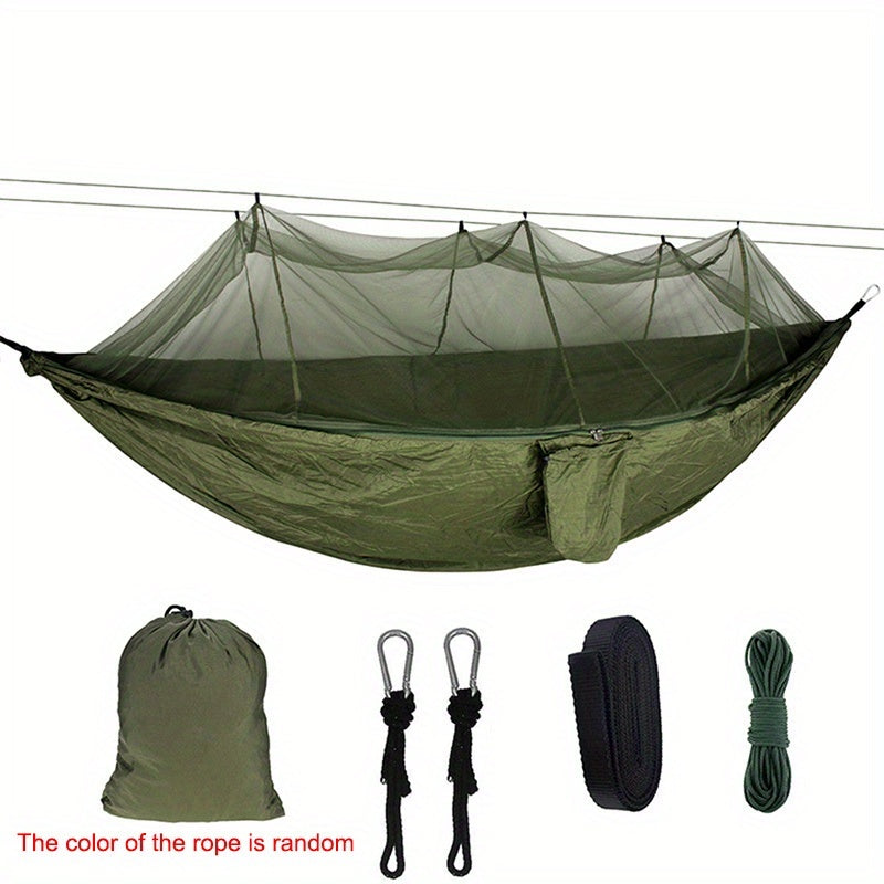2025 Upgraded Version Ultra-light Camping Hammock With Mosquito Net, Double-layer Anti-mosquito Net, 0.8kg Portable Hammock, Load-bearing Capacity Of 400 Pounds, Can Accommodate 1-2 People