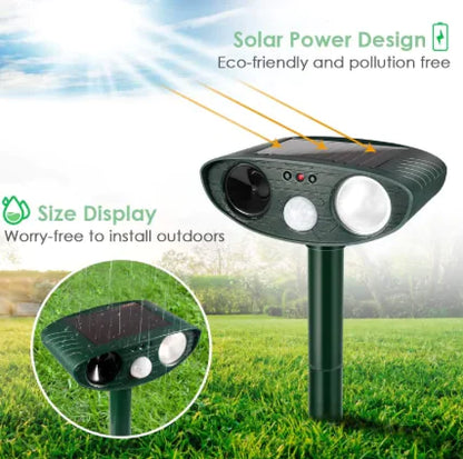 Solarbetriebener Tiervertreiber