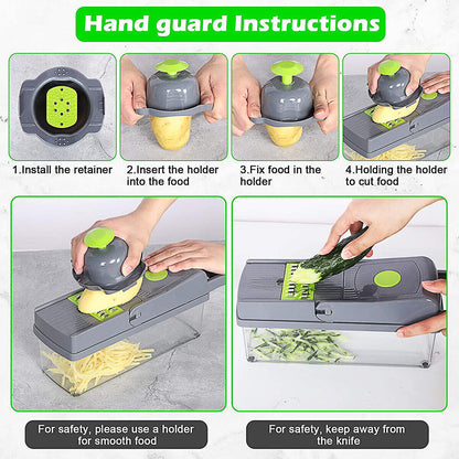 15 Multi Slicer Set Vegetable Slicer Kitchen Grater Vegetable Slicer Inserts Pus Separator