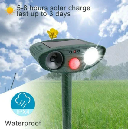 Solarbetriebener Tiervertreiber