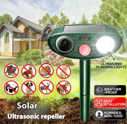 Solarbetriebener Tiervertreiber