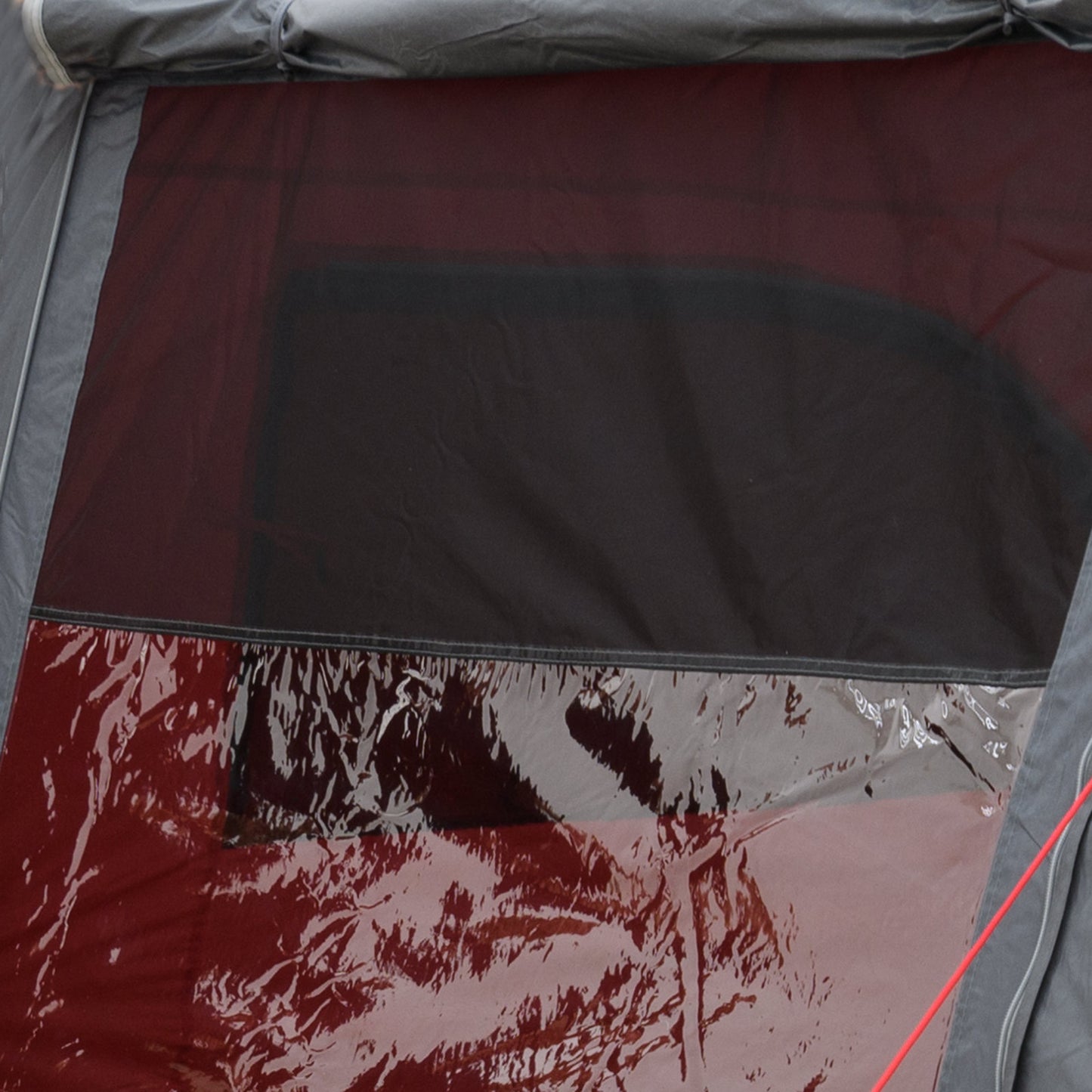 Zelt 4 Personen JUSTCAMP Lake 4 Mann Familienzelt Tunnel Camping Zelt grau