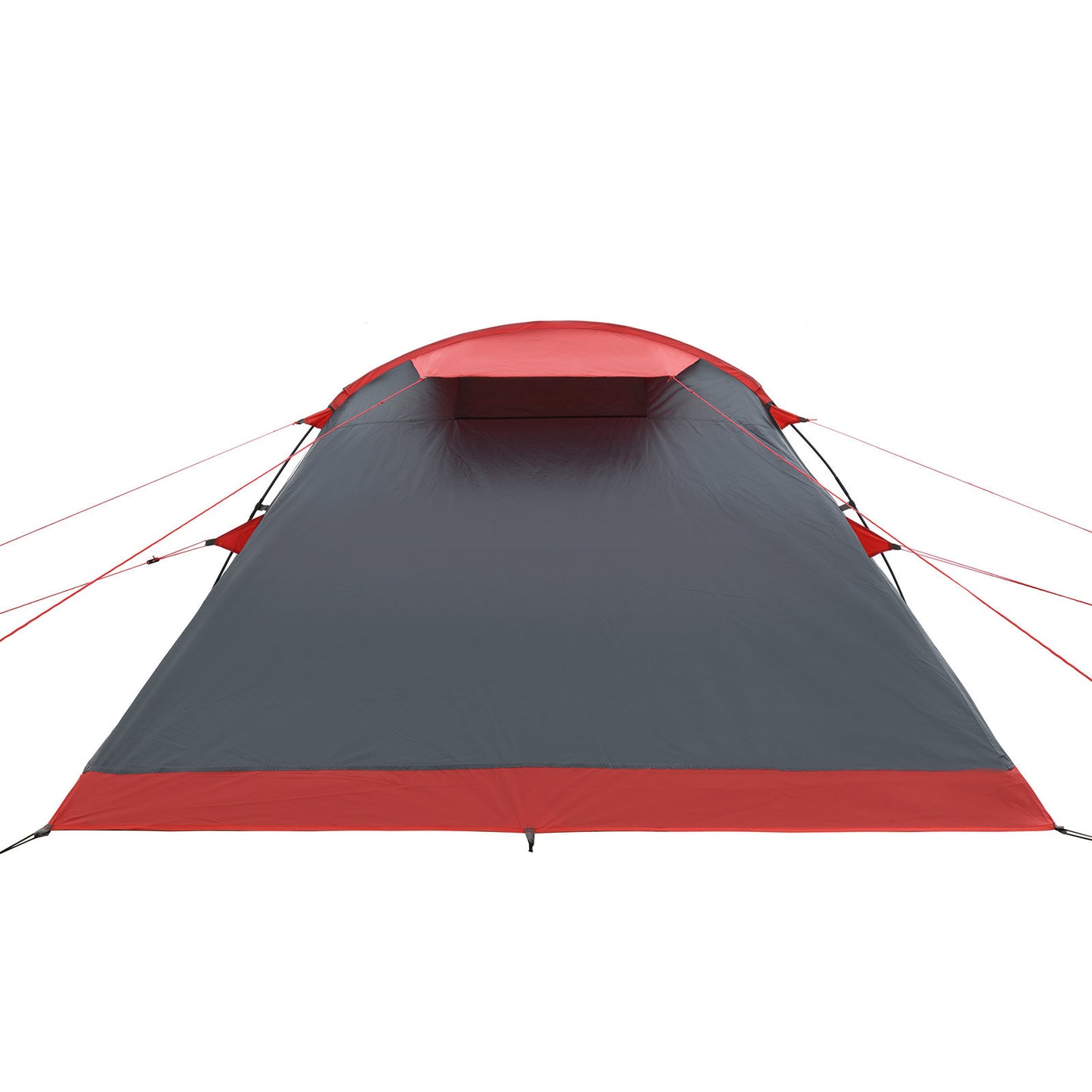 Zelt 4 Personen JUSTCAMP Lake 4 Mann Familienzelt Tunnel Camping Zelt grau